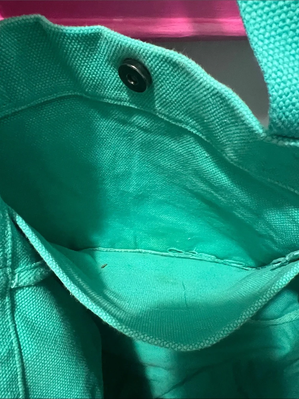 Figs Large Tote Bag in Teal Green